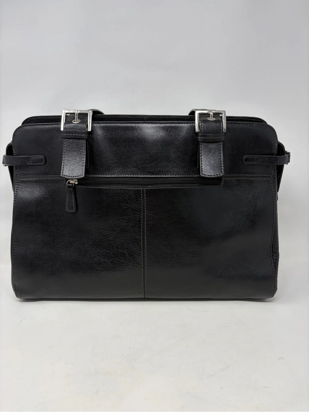 Vintage Y2K Marshall Fields Leather Briefcase Tote